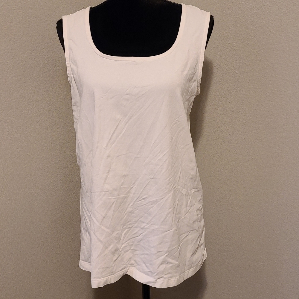 Jessica London Off Wht Tank Sz 14/16 Like New!!